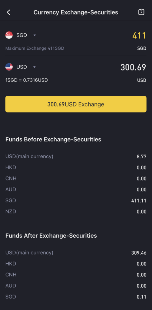 Tiger Brokers | Currency Exchange
